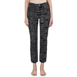 NWT Ksubi SLIM PIN TYPE O All Over Print Black Ankle Skinny Jeans 28